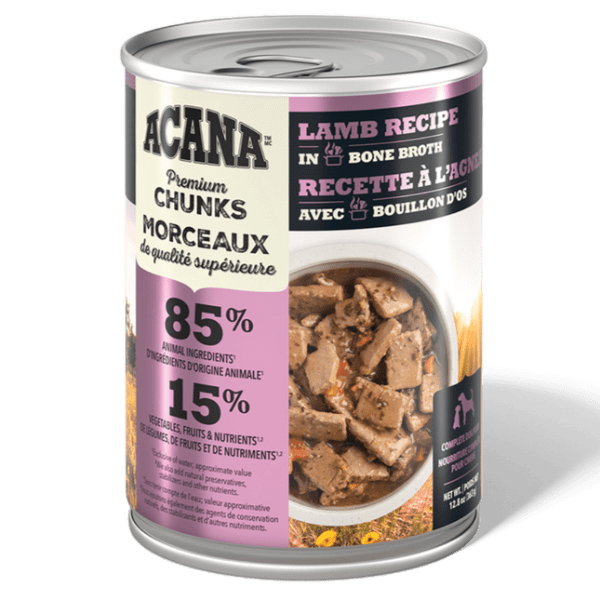 Champion Petfoods ACANA Lamb Recipe in Bone Broth Canned Dog Food