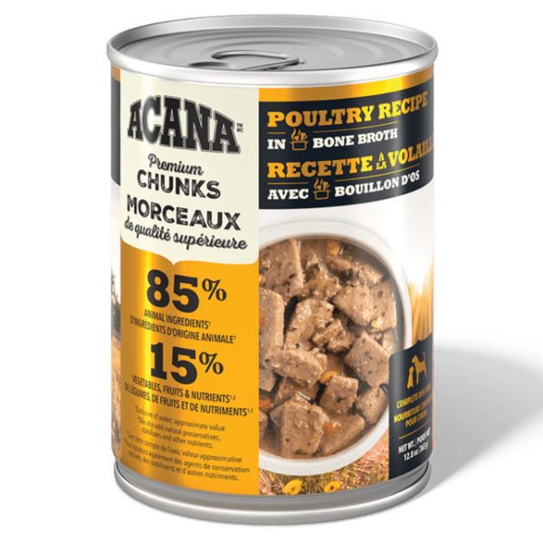Champion Petfoods ACANA Poultry Recipe in Bone Broth Canned Dog Food