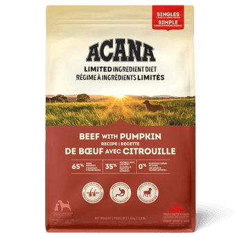 Champion Petfoods ACANA Singles Beef With Pumpkin Recipe Dry Dog Food