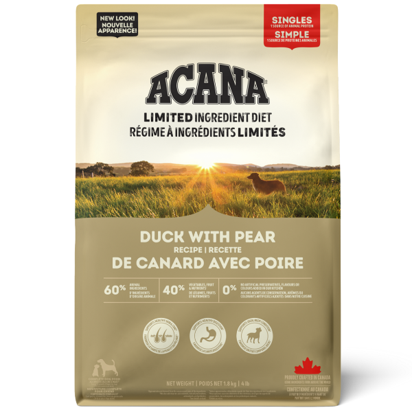 Champion Petfoods ACANA Singles Duck with Pear Recipe Dry Dog Food
