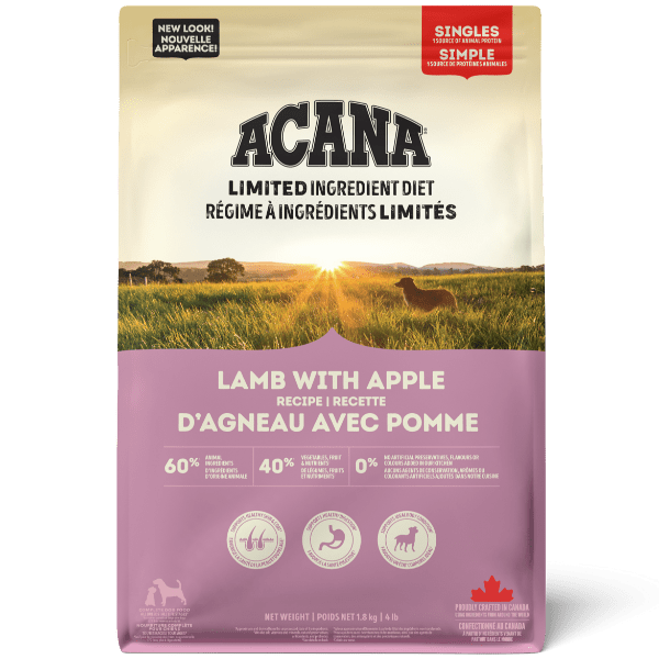 Acana lamb top and apple singles