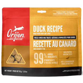 Champion Petfoods Orijen Free-Run Duck Recipe Freeze-Dried Dog Treats