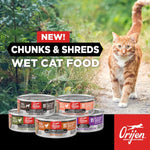 Champion Petfoods Orijen Original Chunks & Shreds Entrée Canned Cat Food, 5.5oz