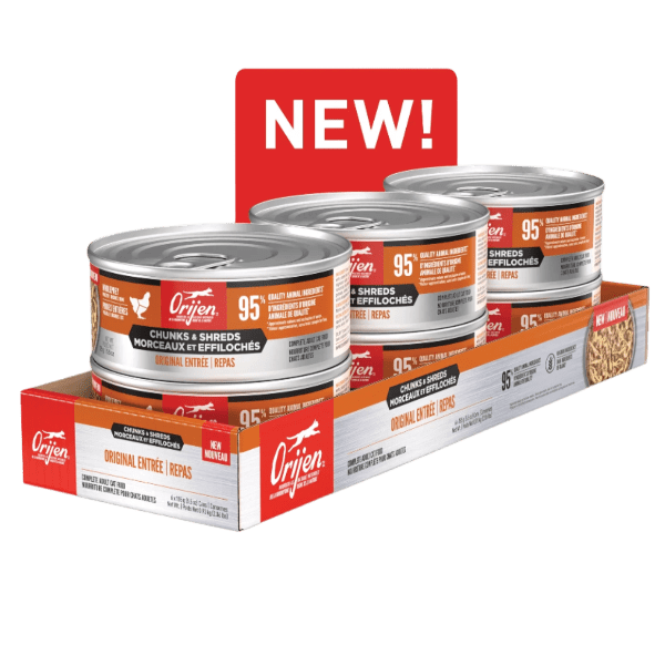 Champion Petfoods Orijen Original Chunks & Shreds Entrée Canned Cat Food, 5.5oz