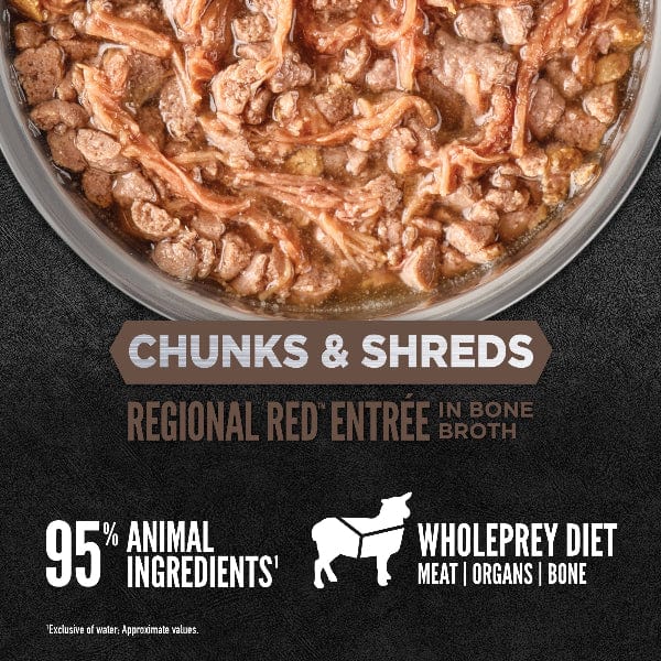Champion Petfoods Orijen Regional Red Chunks & Shreds Entrée Canned Cat Food