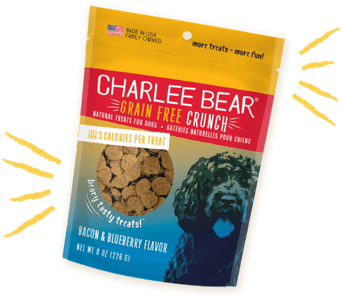 Charlee Bear Charlee Bear Grain Free Crunch, Bacon & Blueberry Flavor, Dog Treats