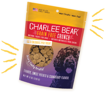Charlee Bear Charlee Bear Grain Free Crunch, Turkey Sweet Potato & Cranberry Flavor, Dog Treats