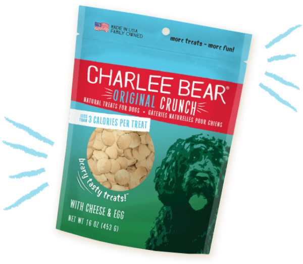 Charlee Bear Original Crunch with Cheese Egg Dog Treats
