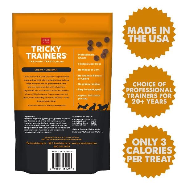 CloudStar Cloud Star Tricky Trainers with Cheddar Soft & Chewy Dog Treats