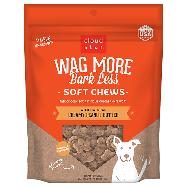 Wag More Bark Less Creamy Peanut Butter Soft Chewy Dog Treats Petland Canada