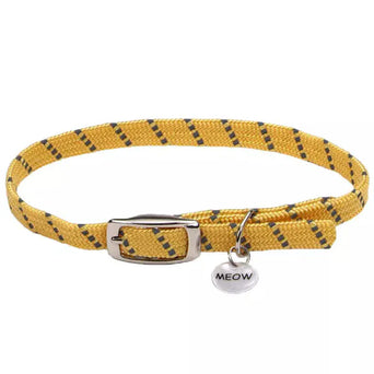 Coastal Pet Products Coastal ElastaCat Reflective Safety Stretch Collar with Reflective Charm
