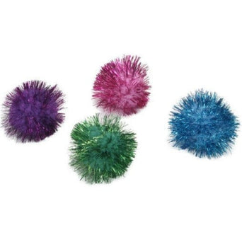 Coastal Pet Products Turbo Glitter Pom Pom Balls Cat Toys