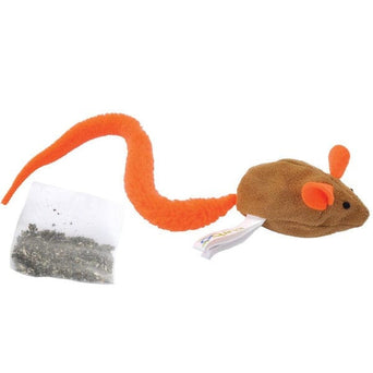 Coastal Pet Products Turbo Turbo Tail Crinkle Mouse with Catnip Pouch Cat Toy