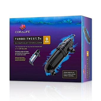 Coralife Coralife Turbo-Twist UV Sterilizer - 3x - 9 W - 125 Gal