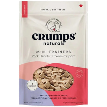 Crumps Crumps' naturals Freeze-Dried Pork Hearts Mini Trainers (SPECIAL ORDER ITEM)