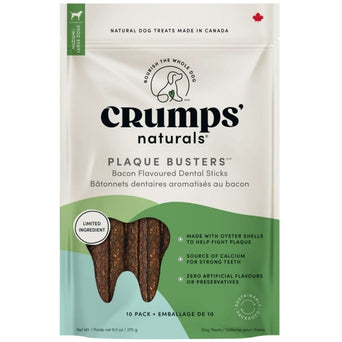 Crumps Crumps' naturals Plaque Busters Bacon Dental Sticks