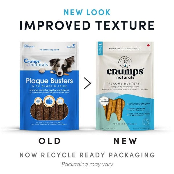 Crumps Crumps' naturals Plaque Busters Pumpkin Spice Dental Sticks