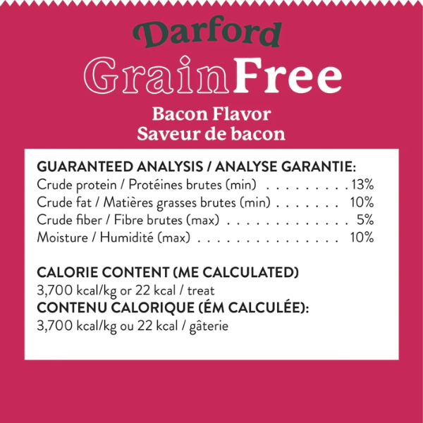 Darford Darford Grain Free Bacon Recipe Oven-Baked Dog Treats