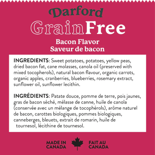 Darford Darford Grain Free Bacon Recipe Oven-Baked Dog Treats