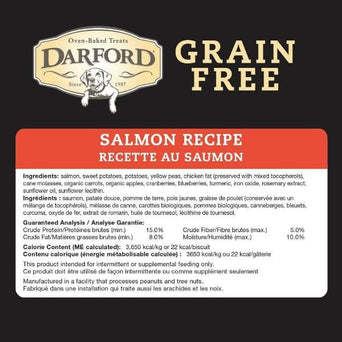 Darford Darford Grain Free Salmon Recipe Oven-Baked Dog Treats