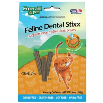 Emerald Pet Emerald Pet Feline Dental Stixx Chicken & Pumpkin