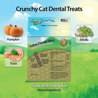 Emerald Pet Emerald Pet Feline Dental Stixx Tuna & Pumpkin