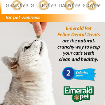 Emerald Pet Emerald Pet Grain Free Catnip Feline Dental Treats