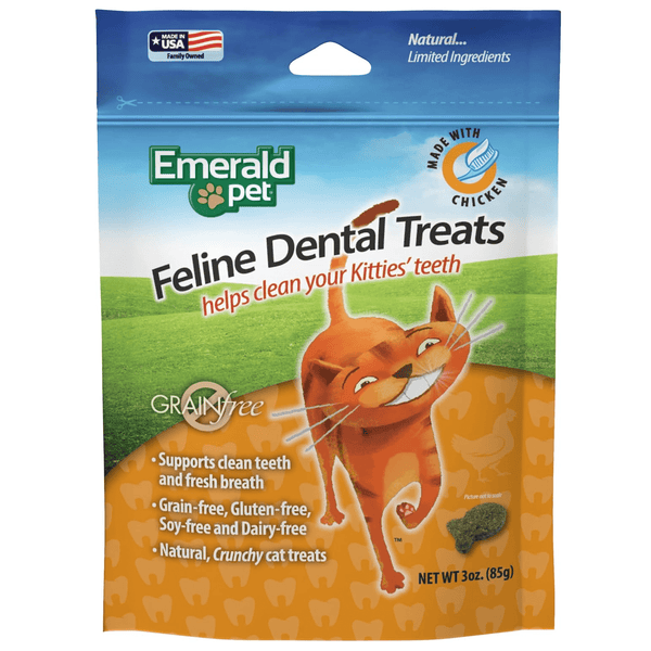 Emerald Pet Grain Free Chicken Feline Dental Treats Petland Canada