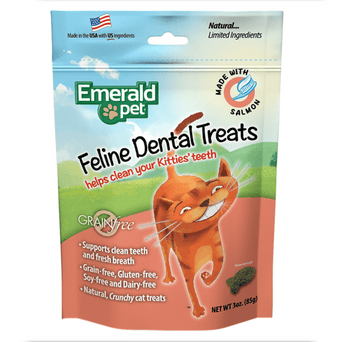 Emerald Pet Emerald Pet Grain Free Salmon Feline Dental Treats