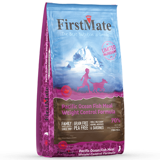 Firstmate Logo FirstMate LID Pacific Ocean Fish Meal Weight Control Formula Dry Dog F ...