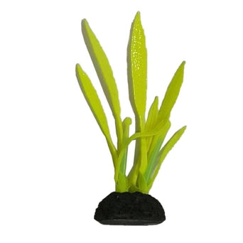 Fish Gear Fish Gear Glow Yellow Cryptocoryne Silicone Aquarium Plant