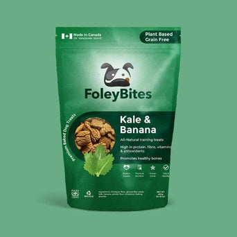 Foley Dog Treat Company Foley Bites Kale & Banana Premium Baked Dog Treats