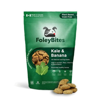 Foley Dog Treat Company Foley Bites Kale & Banana Premium Baked Dog Treats