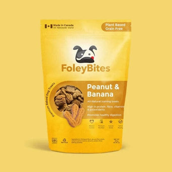 Foley Dog Treat Company Foley Bites Peanut & Banana Premium Baked Dog Treats