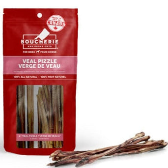 foufouBRANDS Boucherie Veal Pizzle Dog Bully Sticks