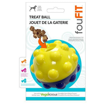 foufouBRANDS FouFit Bumper Treat Ball - Treat Dispensing Toy for Dogs