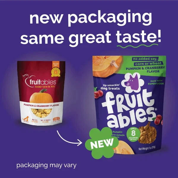 Fruitables Fruitables Baked Pumpkin & Cranberry Dog Treats