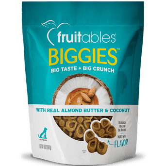 Fruitables Fruitables Biggies Almond Butter & Coconut Dog Treats