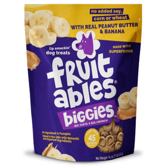 Fruitables Fruitables Biggies Peanut Butter & Banana Dog Treats