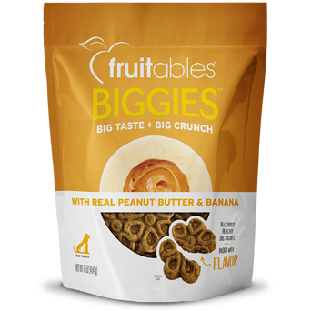 Fruitables Fruitables Biggies Peanut Butter & Banana Dog Treats