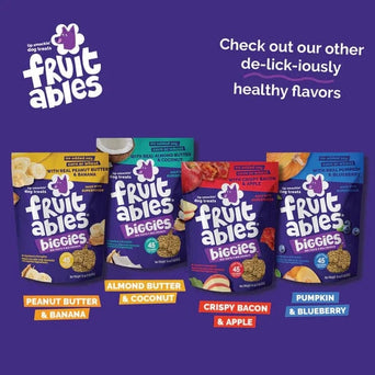Fruitables Fruitables Biggies Pumpkin & Blueberry Dog Treats