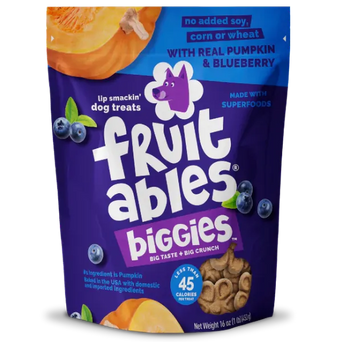 Fruitables Fruitables Biggies Pumpkin & Blueberry Dog Treats