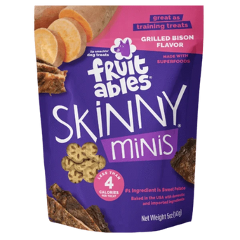 Fruitables Fruitables Skinny Minis Grilled Bison Flavor Dog Treats