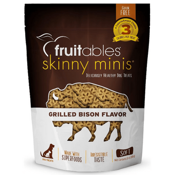 Fruitables Fruitables Skinny Minis Grilled Bison Flavor Dog Treats