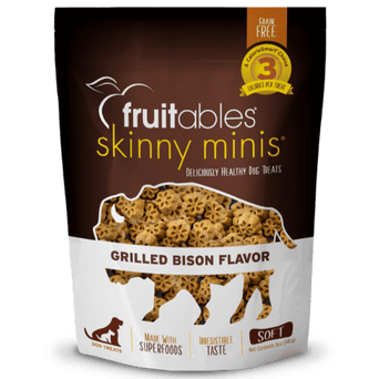 Fruitables Fruitables Skinny Minis Grilled Bison Flavor Dog Treats