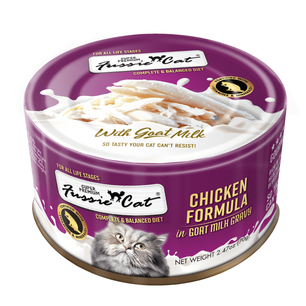Fussie Cat Fussie Cat Chicken in Goat Milk Gravy Canned Cat Food, 2.47oz