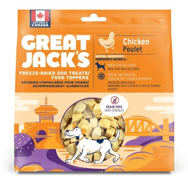 Great Jack s Chicken Freeze Dried Dog Treats Food Toppers Petland Canada