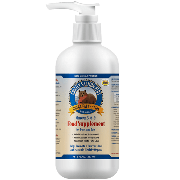 Grizzly Pet Products Grizzly Salmon Plus Omega 3-6-9 Dog Food Supplement
