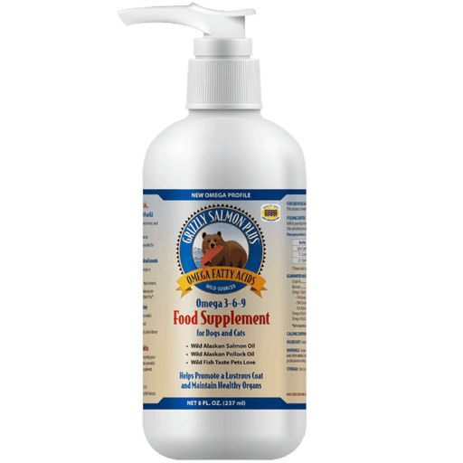 Grizzly Pet Products Grizzly Salmon Plus Omega 3-6-9 Dog Food Supplement