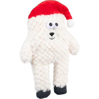 Growl Growl Block Heads Holiday Polar Bear Dog Toy
